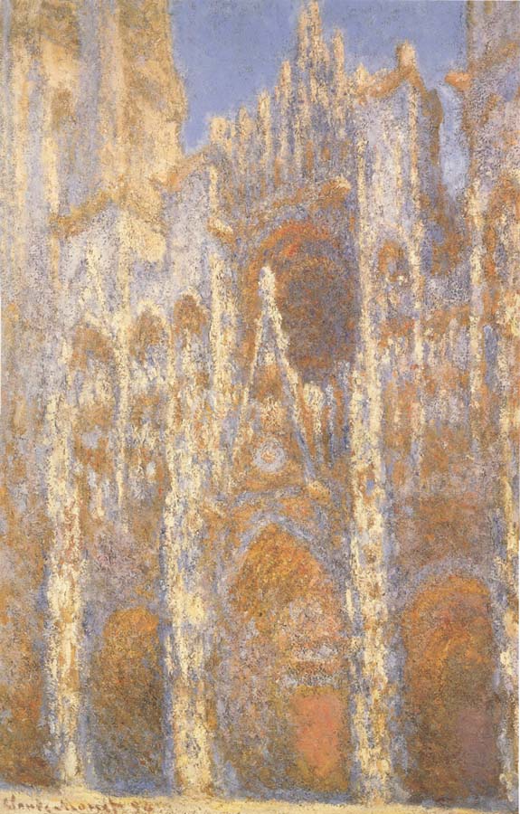 Claude Monet La Cathedrale de Rouen au Crepuscule